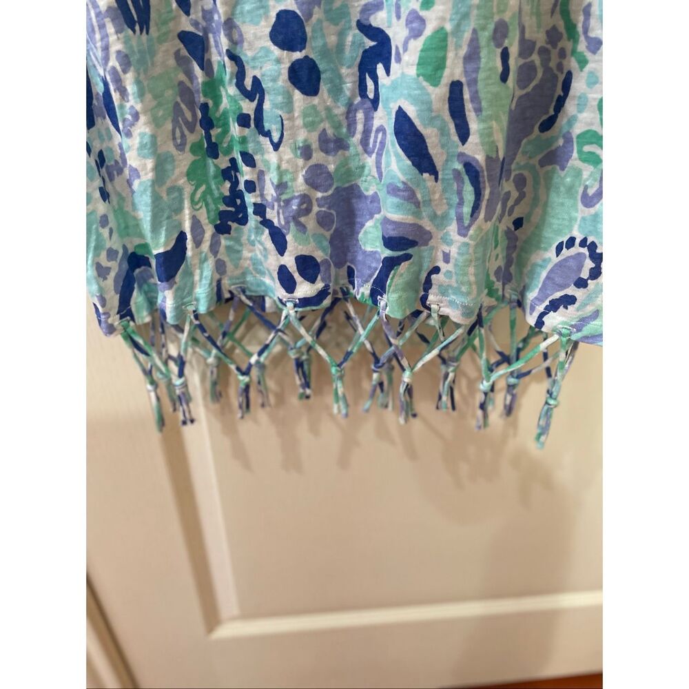 Lilly Pulitzer Beachcomber t-shirt dress linen size large - Picture 2 of 4